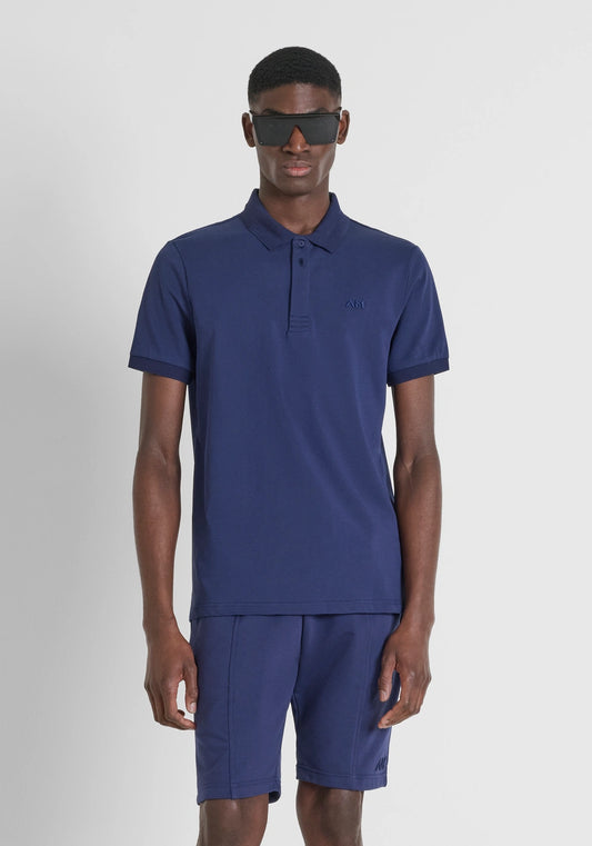 POLO DE AJUSTE REGULAR EN ALGODÓN JERSEY CON LOGOTIPO BORDADO