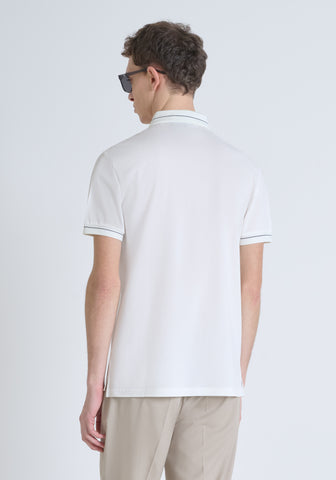 Polo Slim Fit In Mercerized Pi