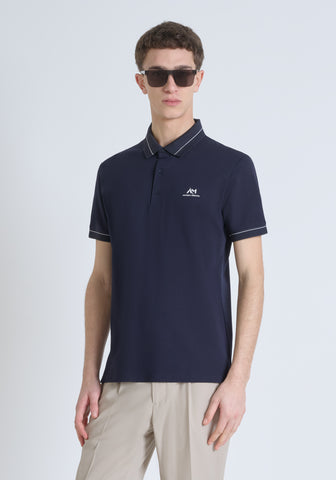 Polo Slim Fit In Mercerized Pi