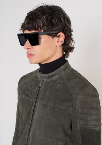 Coat Slim Fit In Real Suede Le