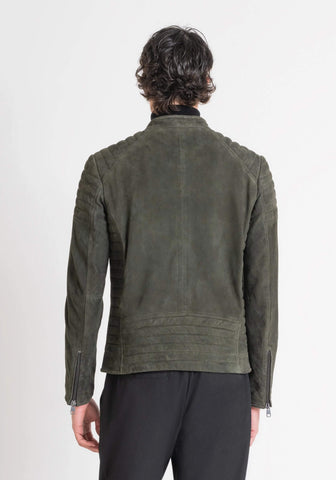 Coat Slim Fit In Real Suede Le