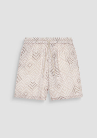 Shorts Regular Fit In Ramie Fa