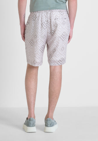 Shorts Regular Fit In Ramie Fa