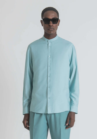 Camisa De Tela De Ajuste Regular