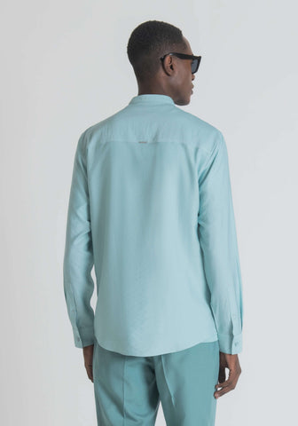 Camisa De Tela De Ajuste Regular