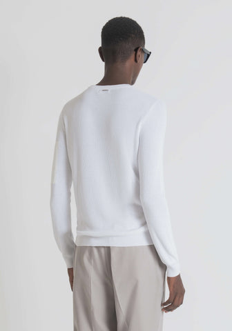 Sueter Slim Fit En Hilo De Niebla