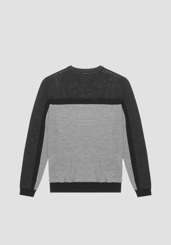 Jersey Regular Fit En Lana Bl