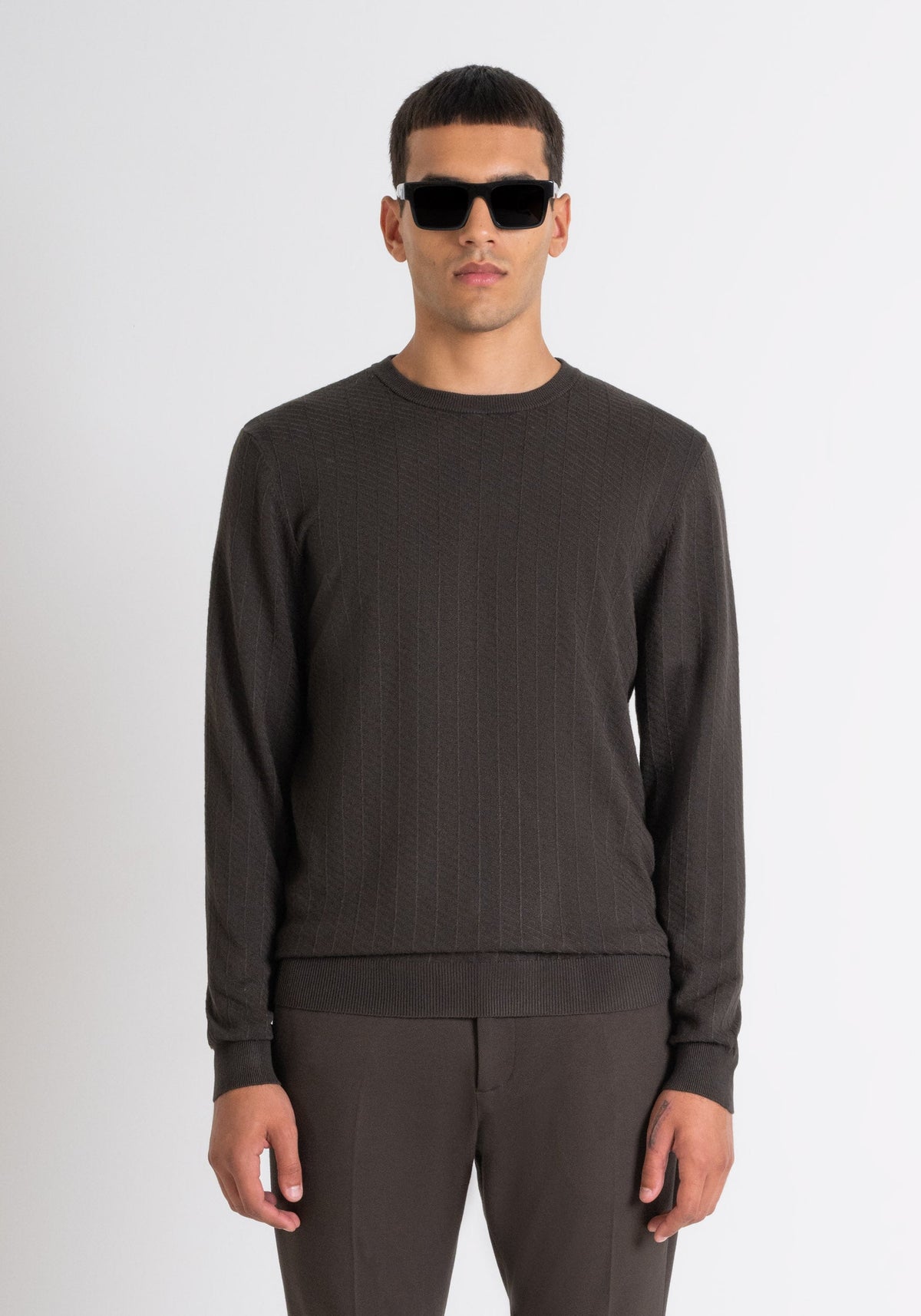 SWEATER REGULAR FIT IN VISCOSA