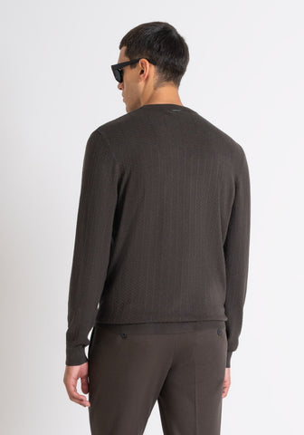 SWEATER REGULAR FIT IN VISCOSA