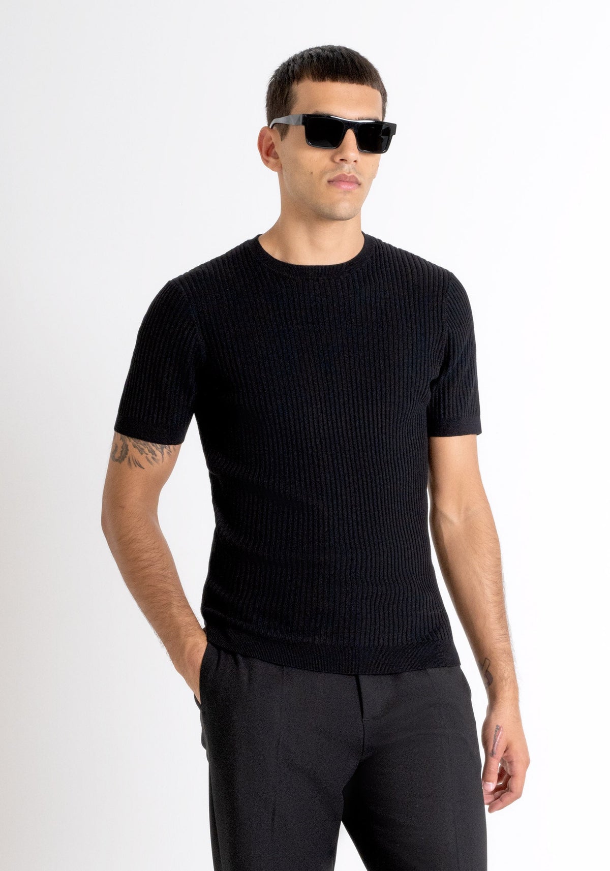 SWEATER SUPER SLIM FIT IN STRE