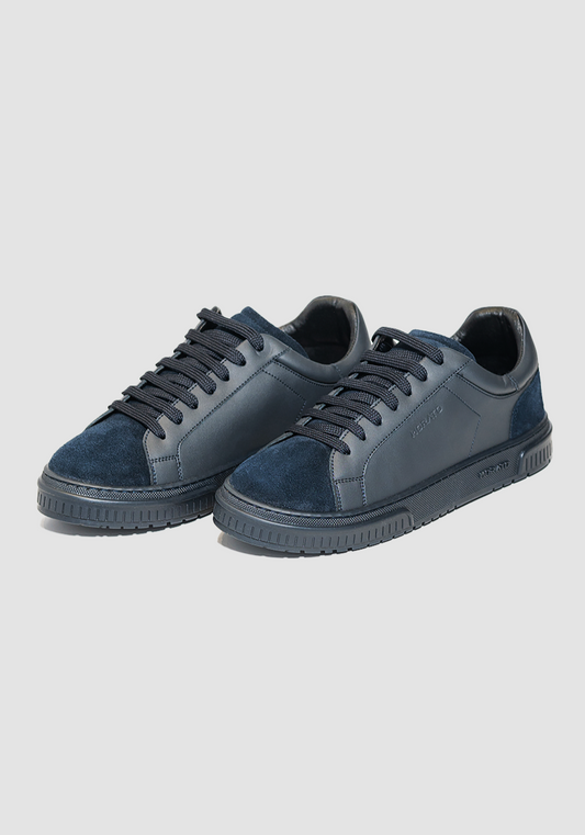 Sneaker Theo In Coated Leather