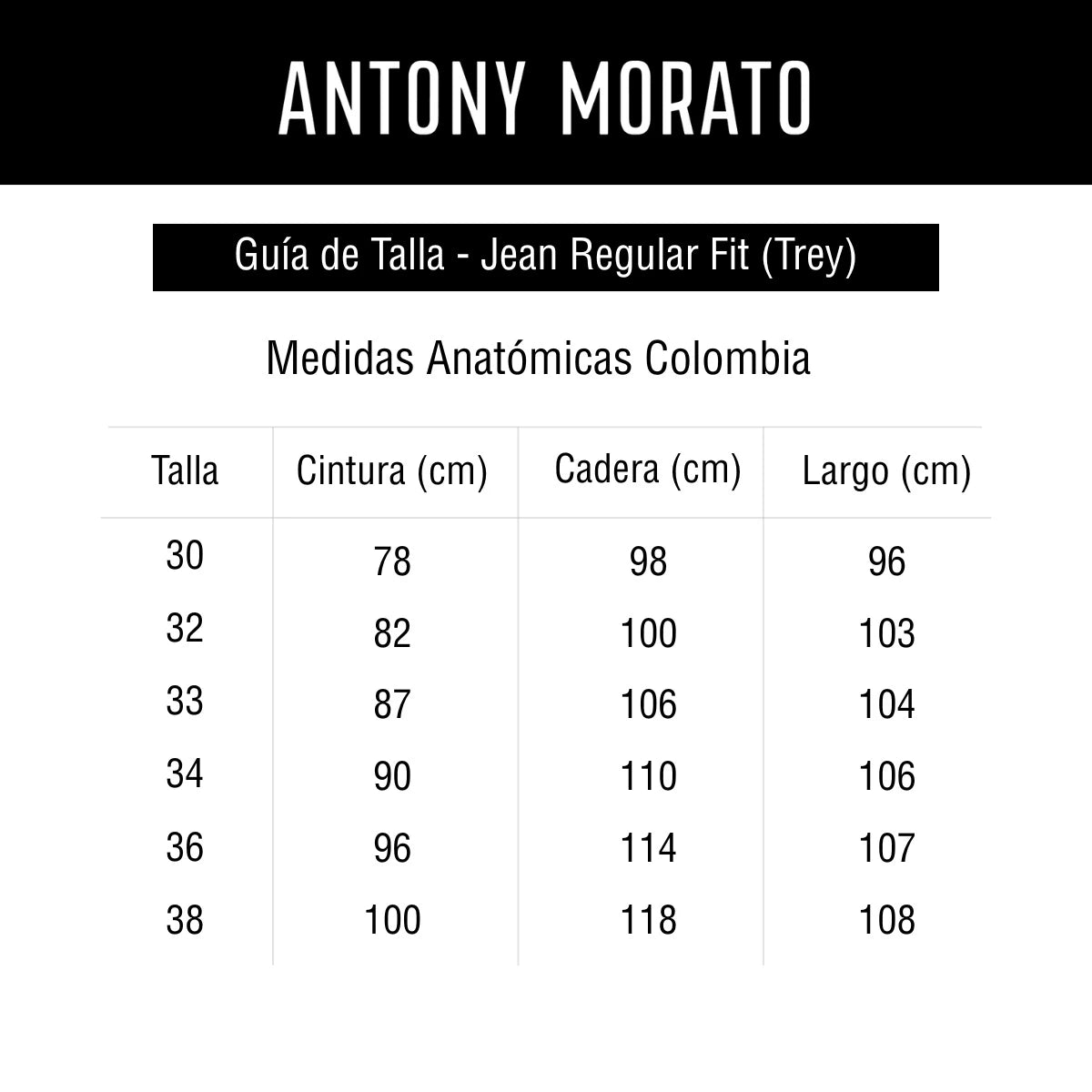 Guía de tallas jean-regular-fit-trey